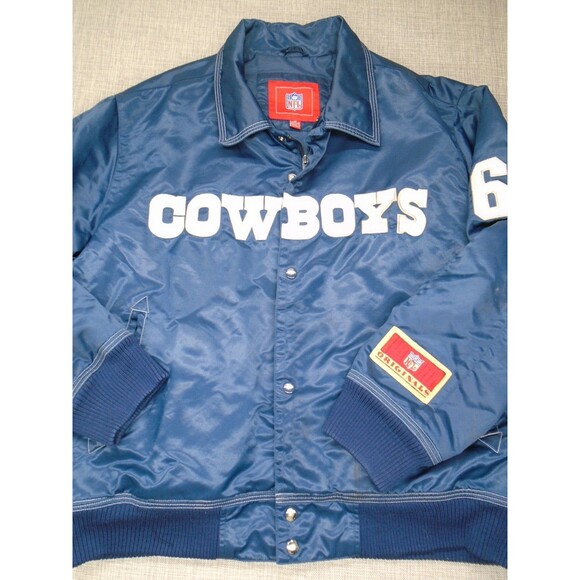 Vintage NFL Dallas Cowboys Jacket VTG Nylon Size Medium NFL Originals - Picture 3 of 16